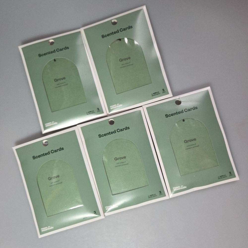 5 Pack (Total Of 15 Card) Of Grove‎ Hanging Car Diffusers - Room Essentials™